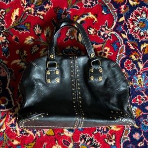 Michael Kors Uptown Astor Studded Satchel